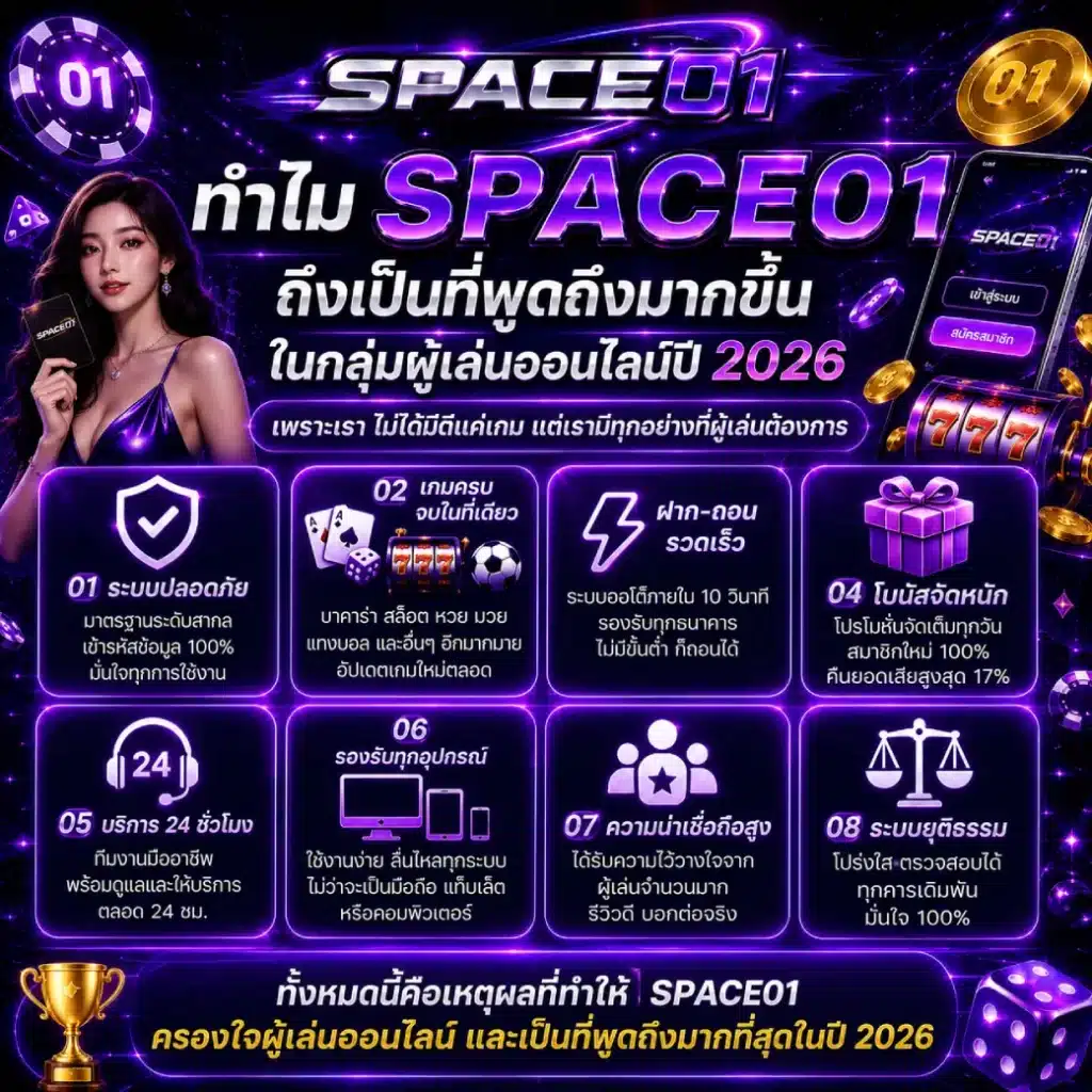 ทำไม SPACE01 ถึงเป็นที่พูดถึงมากขึ้นในกลุ่มผู้เล่นออนไลน์ปี 2026